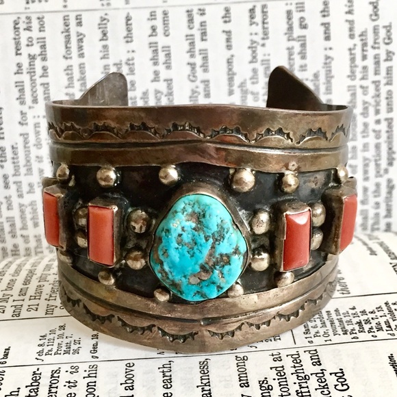 W. Dodson Native American Cuff Bracelet - Picture 1 of 6